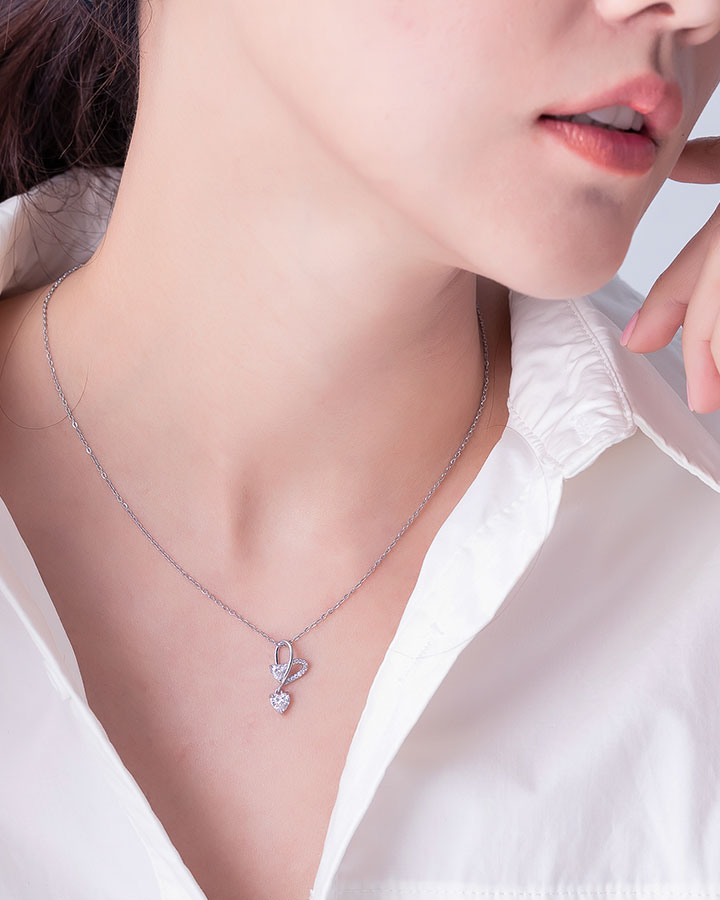 鑽石恆久遠｜項鍊 - 銀色 火爆全網 | 100%好評|最強新品｜首批限量|1101．Hello November !|全館商品|項鍊｜Necklace|經典一鍊 | 項鍊|搭配指南|他看妳的第二眼